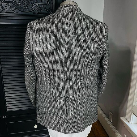 Vintage‎ Fingal Ireland Wool Herringbone Donegal Tweed Sport Coat 42R - Picture 5 of 11